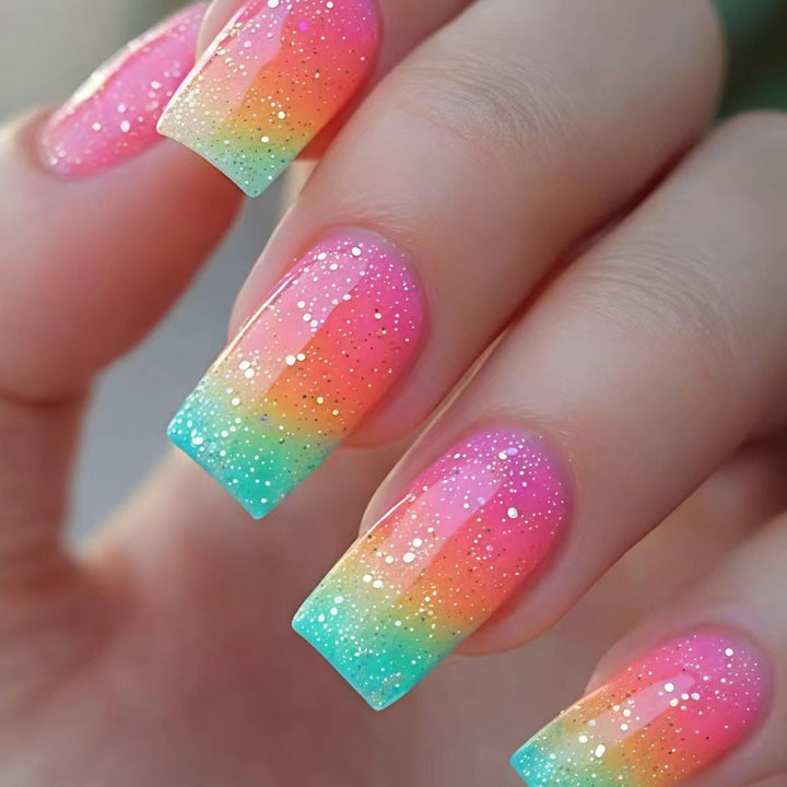 Gradient Glitter Ombre Nail Art Kalsten