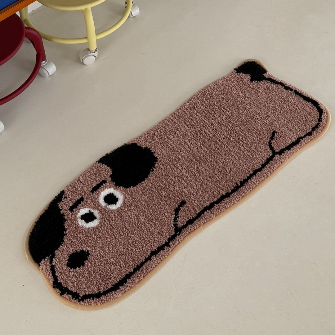 Playful Dog-Themed Bath Mat Kalsten