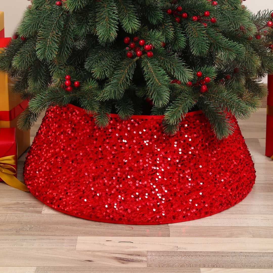 Decorative Sequin Tree Skirt