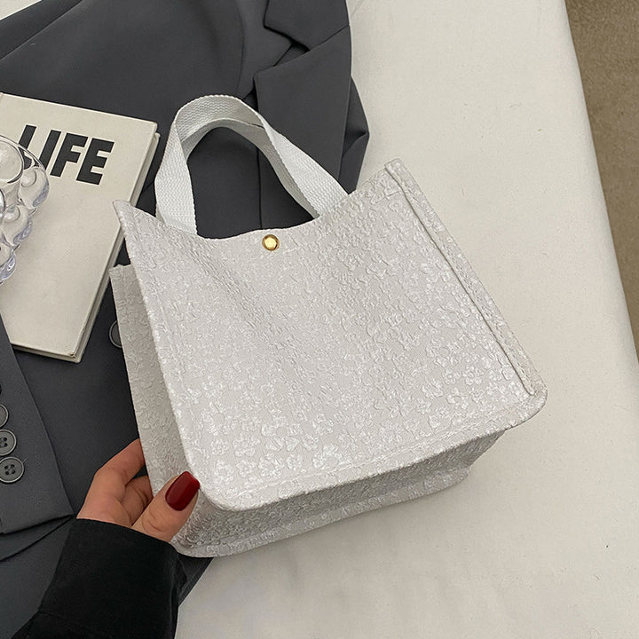 Floral Print Fabric Shoulder Bag