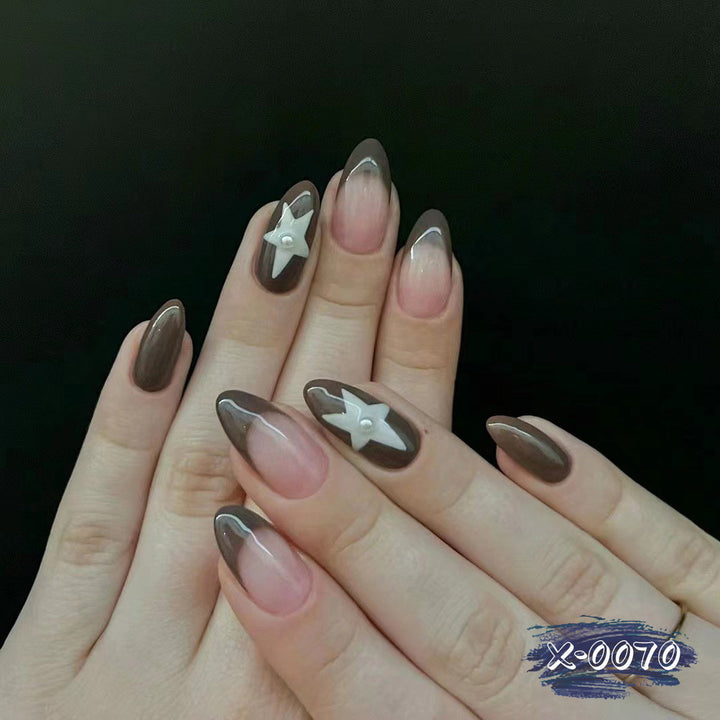 Elegant Artistic Stiletto Nail Art Design