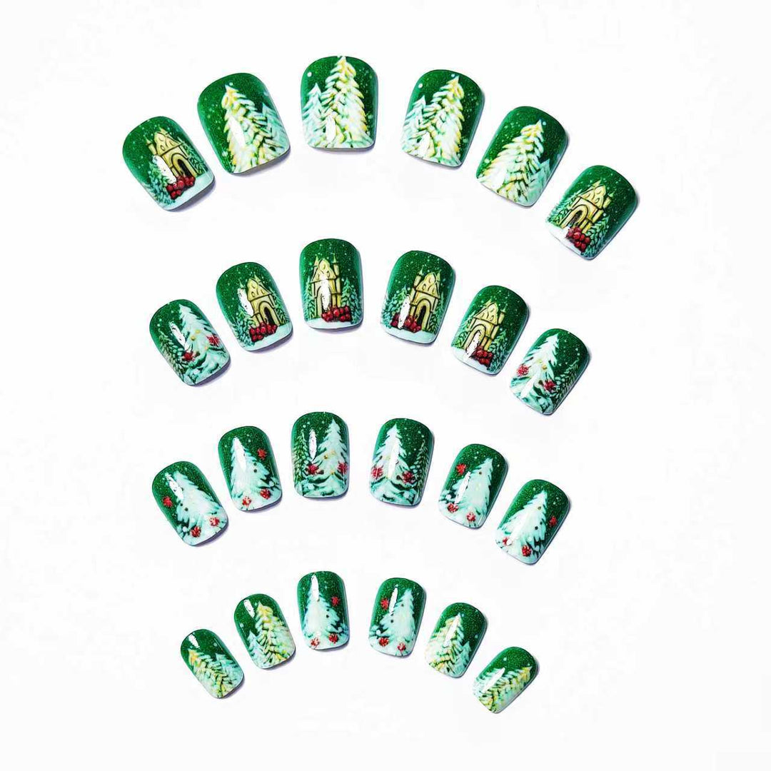Festive Winter Holiday Nail Art Kalsten