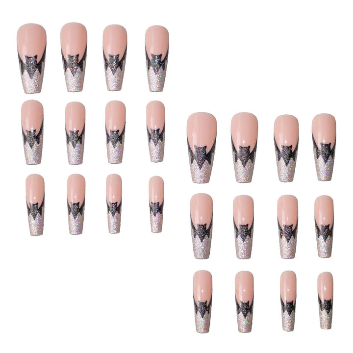 Halloween Themed Glitter Bat Nail Art Set