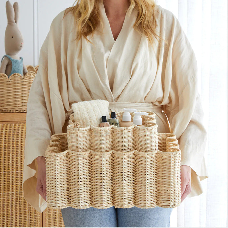 Playful storage basket in flower design Kalsten