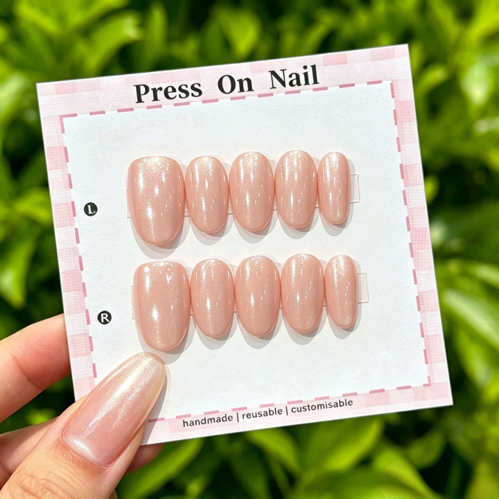Artistic Press-On Nail Set with Tropical and Floral Accents