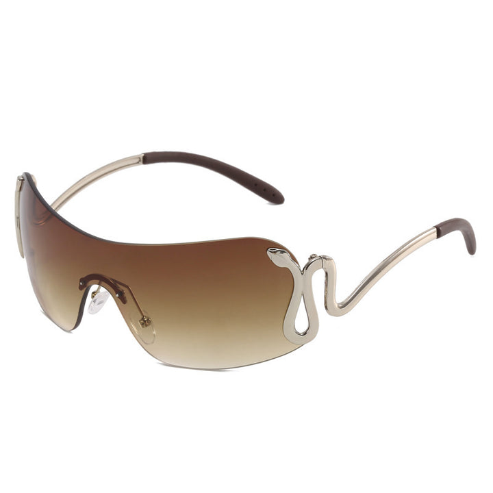Ladies futuristic sunglasses with elegant swan design Kalsten