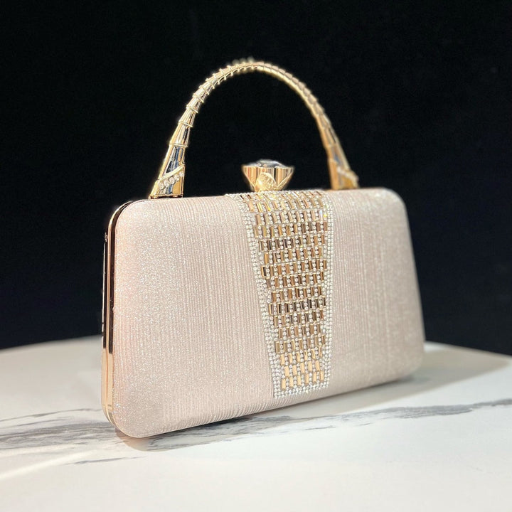 Sparkling Crystal-Embellished Handbag