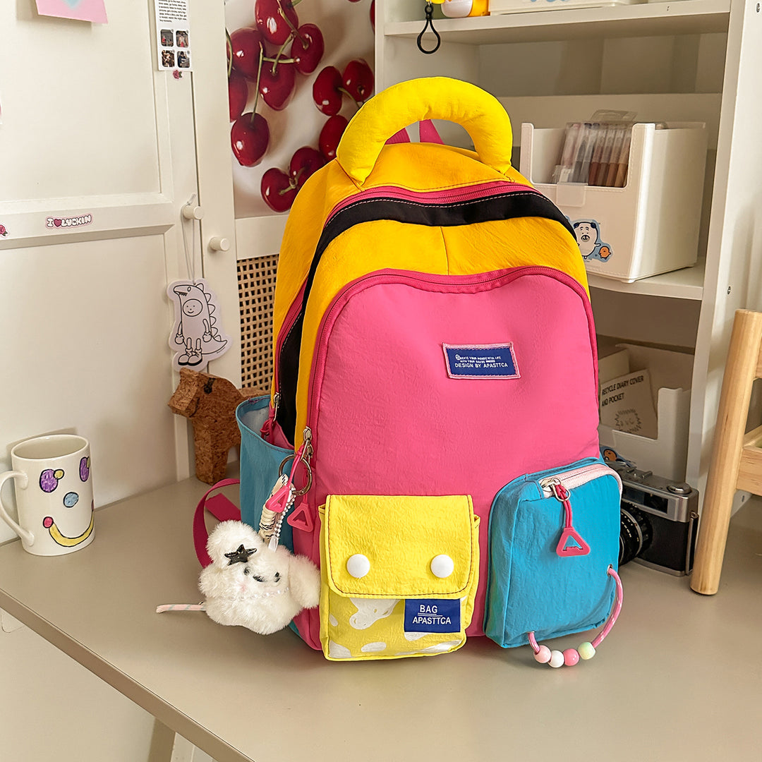 Colorful Multi-Pocket Backpack Kalsten