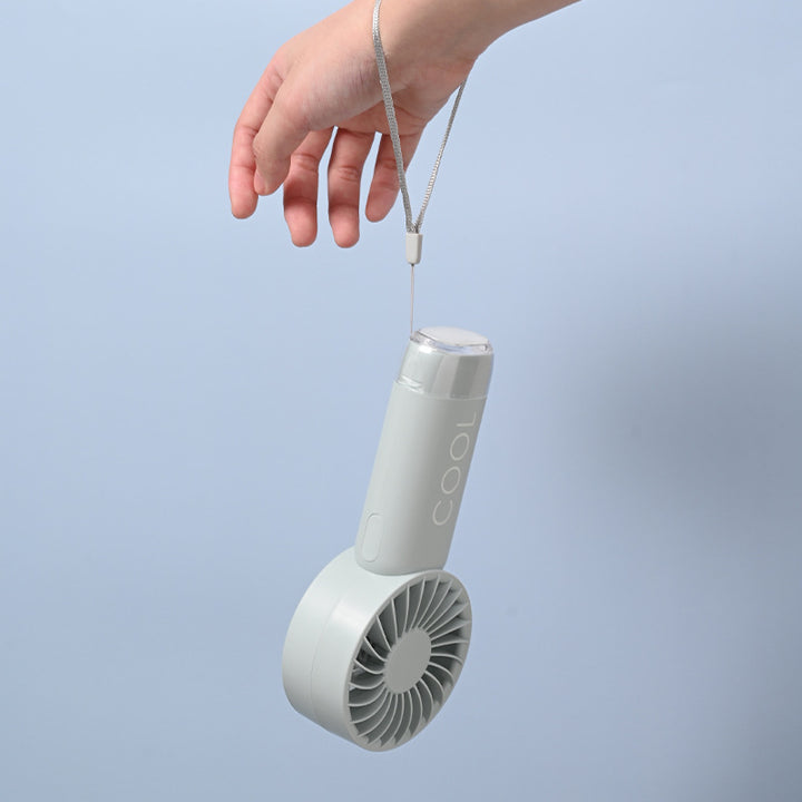 Unisex mini portable hand fan with rechargeable battery and quiet motor Kalsten