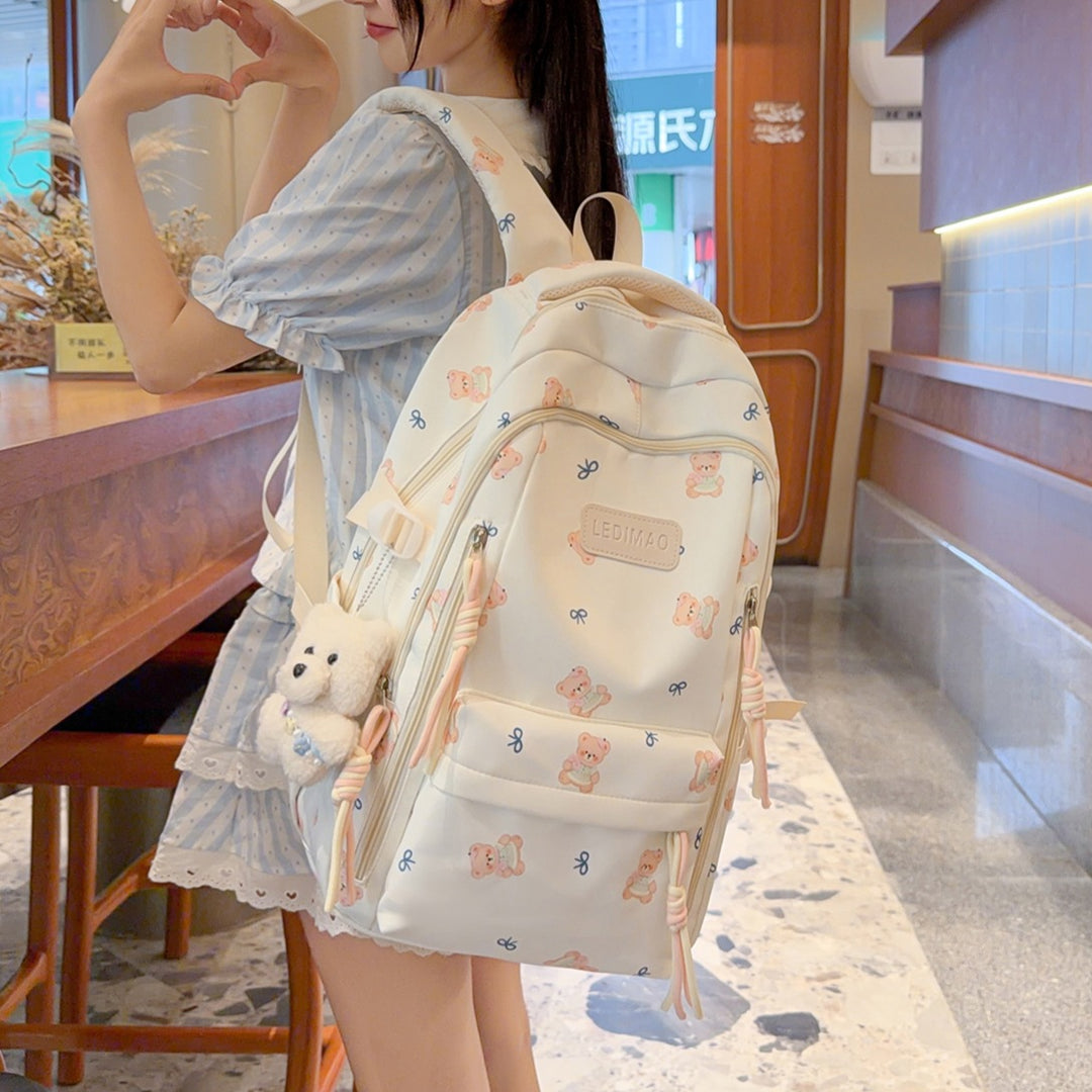 Cute Character-Printed Backpack Kalsten