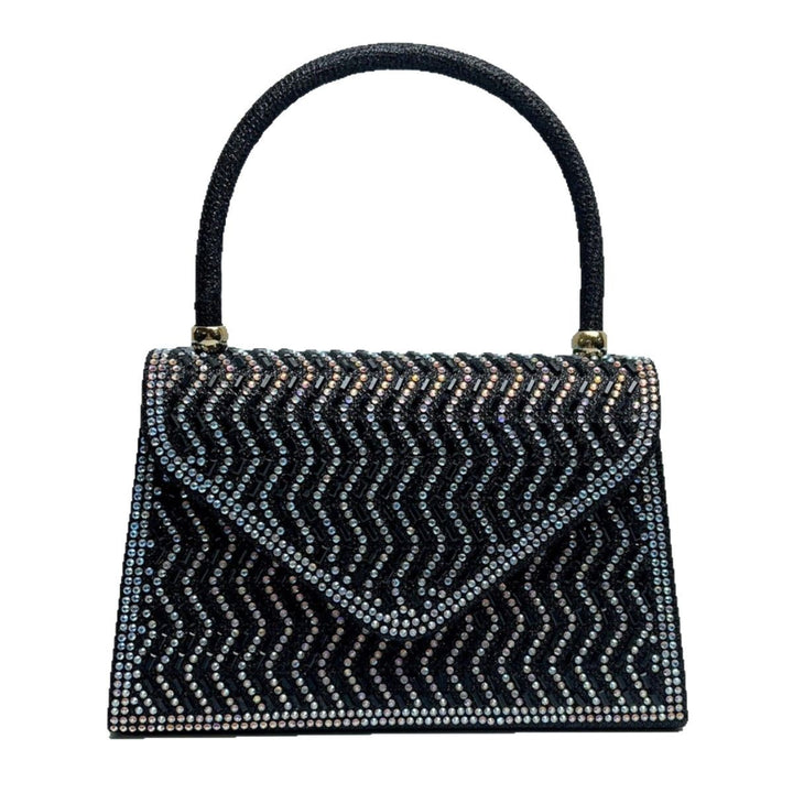 Rhinestone-Embellished Evening Handbag