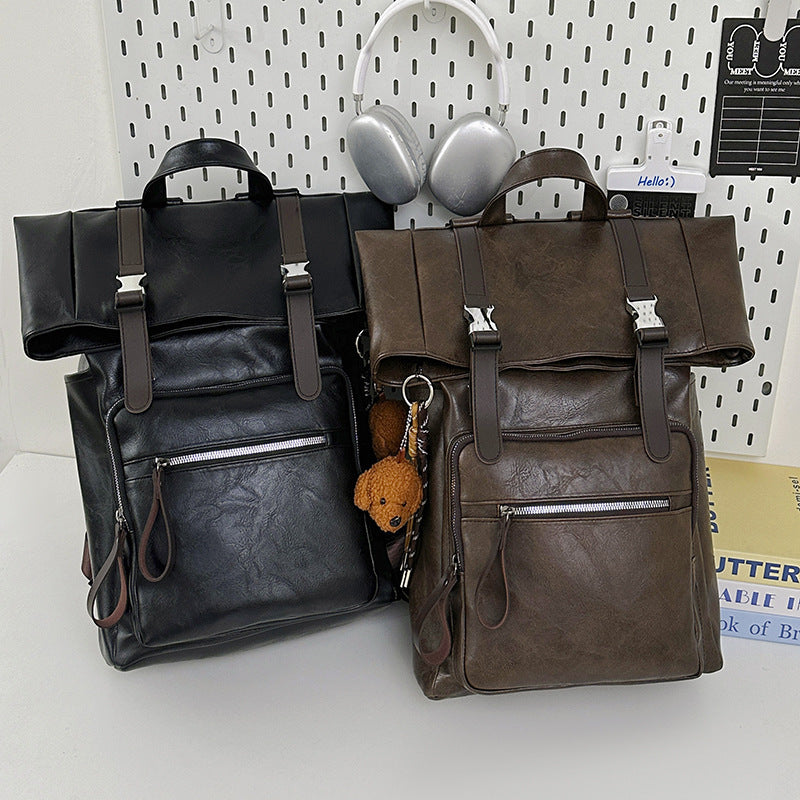 Stylish Leather Backpack Kalsten