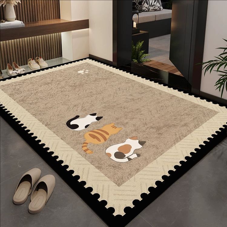 Cat-Themed Decorative Area Mat