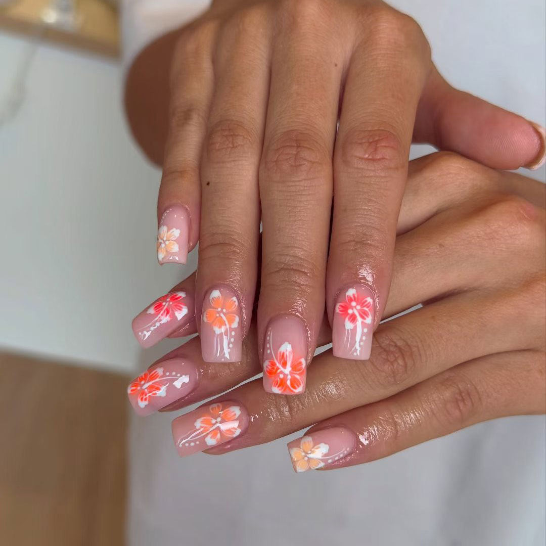Floral Acrylic Nail Art Design Set  1790958182