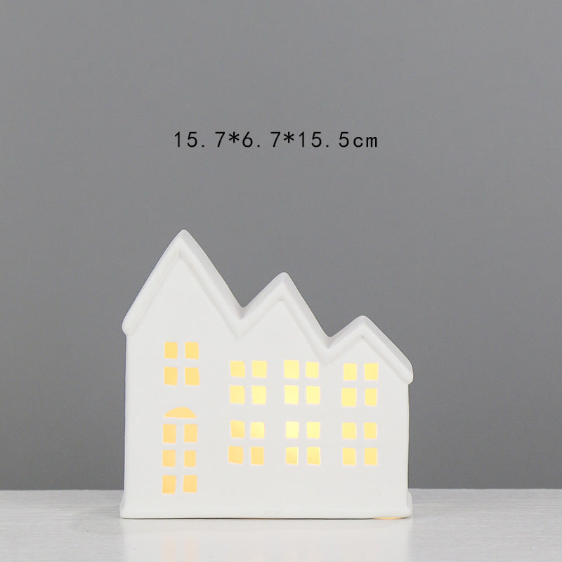 Decorative Ceramic House Lantern Kalsten