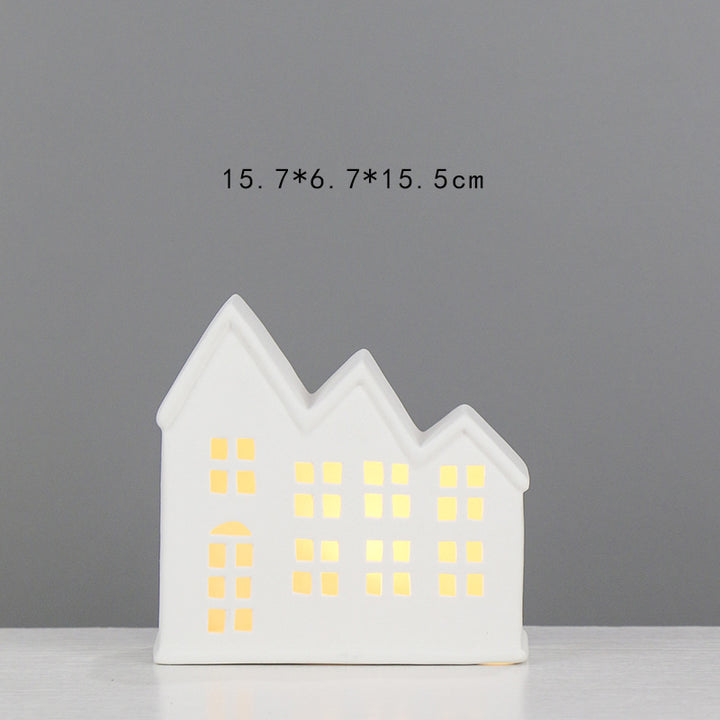 Decorative Ceramic House Lantern Kalsten