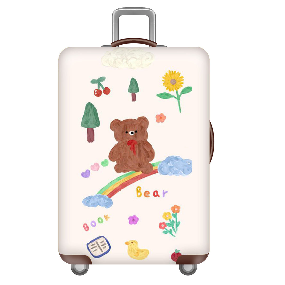 Women's Hard Shell Suitcase with Cheerful Kalsten Design