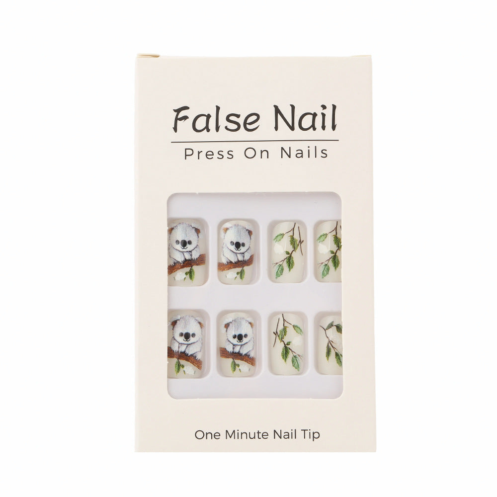 Creative panda design artificial nails Kalsten