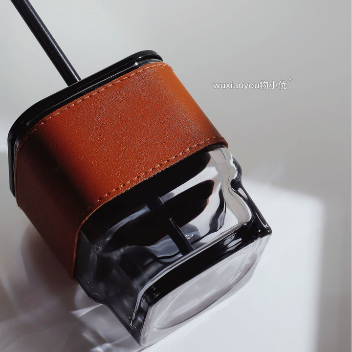 Women's trendy drinking cup with high-quality leather cover Kalsten