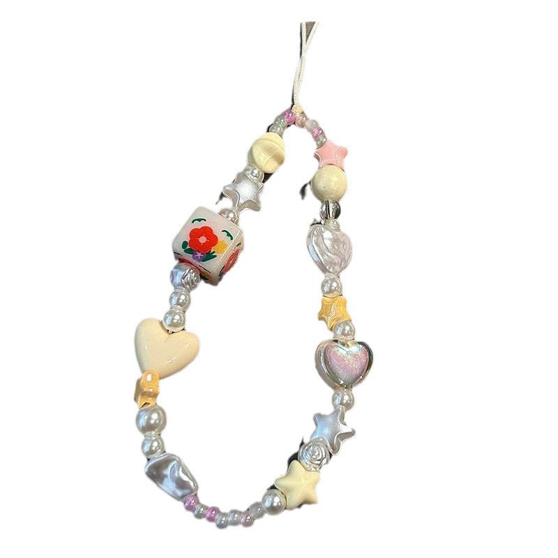Colorful Beaded Charm Necklace Kalsten