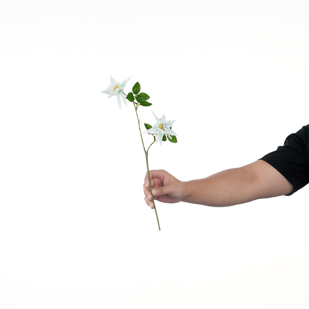 Lifelike Multi-Bloom Flower Stem