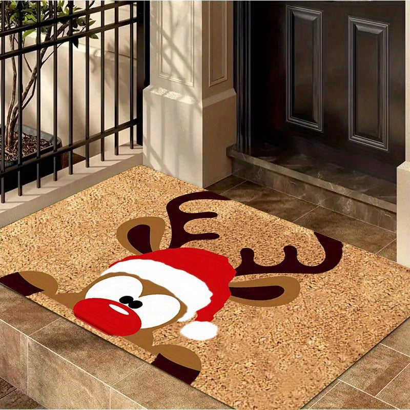 Holiday-Themed Welcome Mat for Home