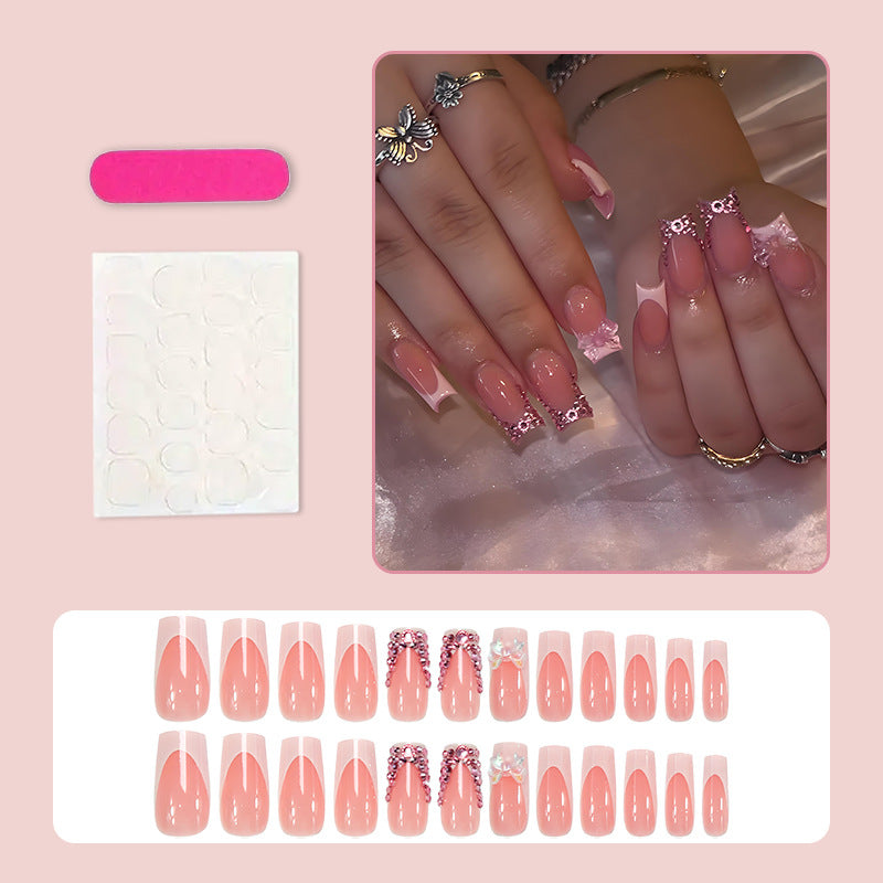 Artificial nail set with elegant glitter accents and modern designs Kalsten