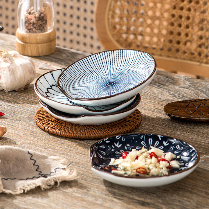 Elegant Porcelain Appetizer Dish Set