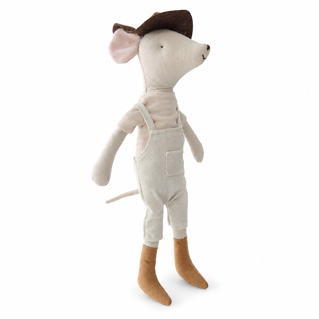 Handmade Organic Linen Long‑Leg Bunny Soft Toy