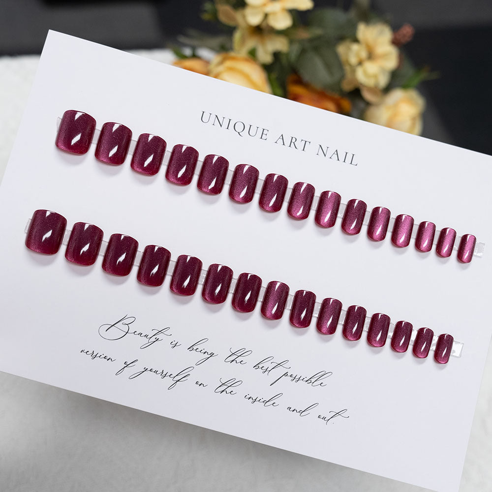 Glossy Acrylic Press-On Nail Set