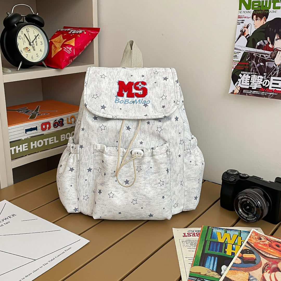 Stylish Star-Embellished Backpack Kalsten 1791205507