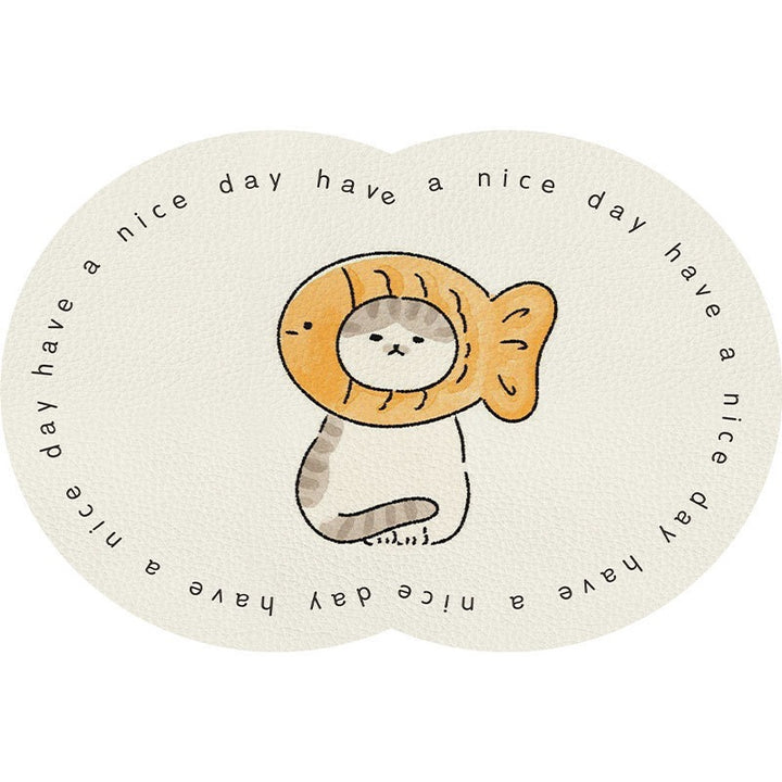 Cute Cartoon Pet-Themed Mat Kalsten