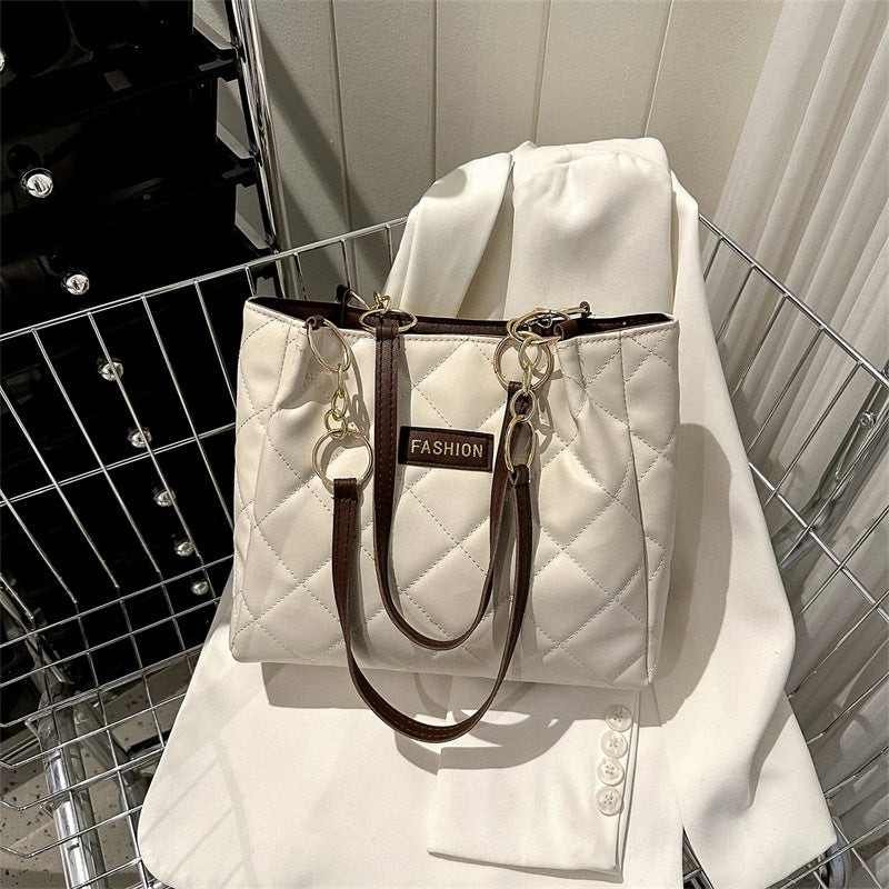 Elegant Quilted Tote Bag Kalsten