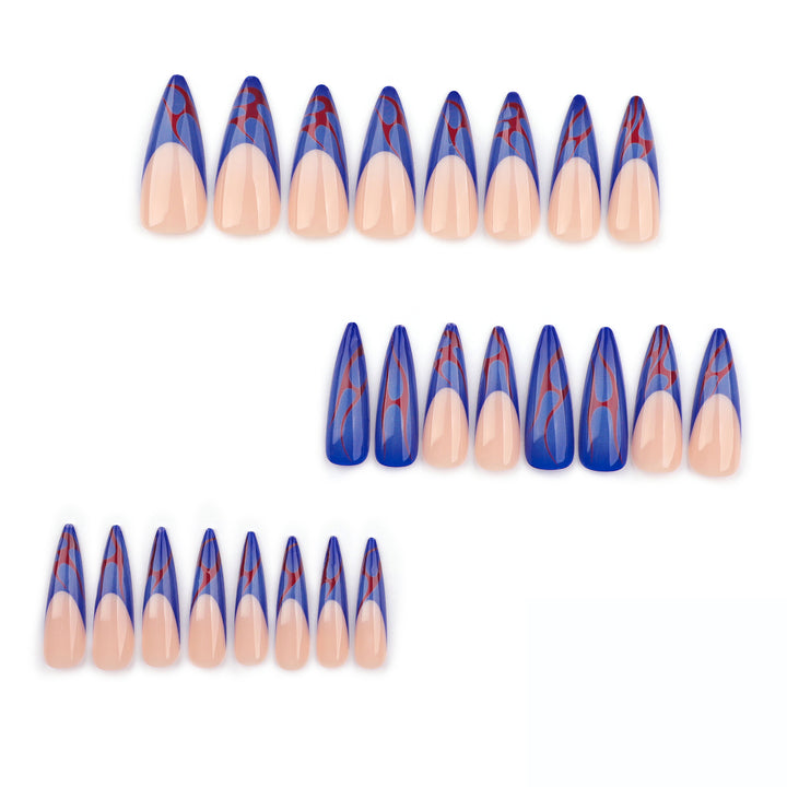 Artful stiletto nails with colorful designs and creative accents Kalsten