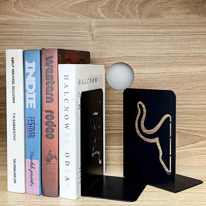 Cat-Themed Decorative Book Ends