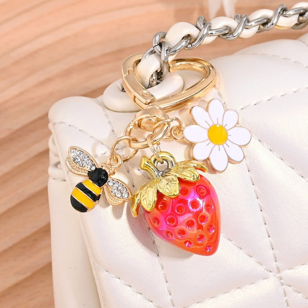 Keychain with Fruity Strawberry Design Kalsten