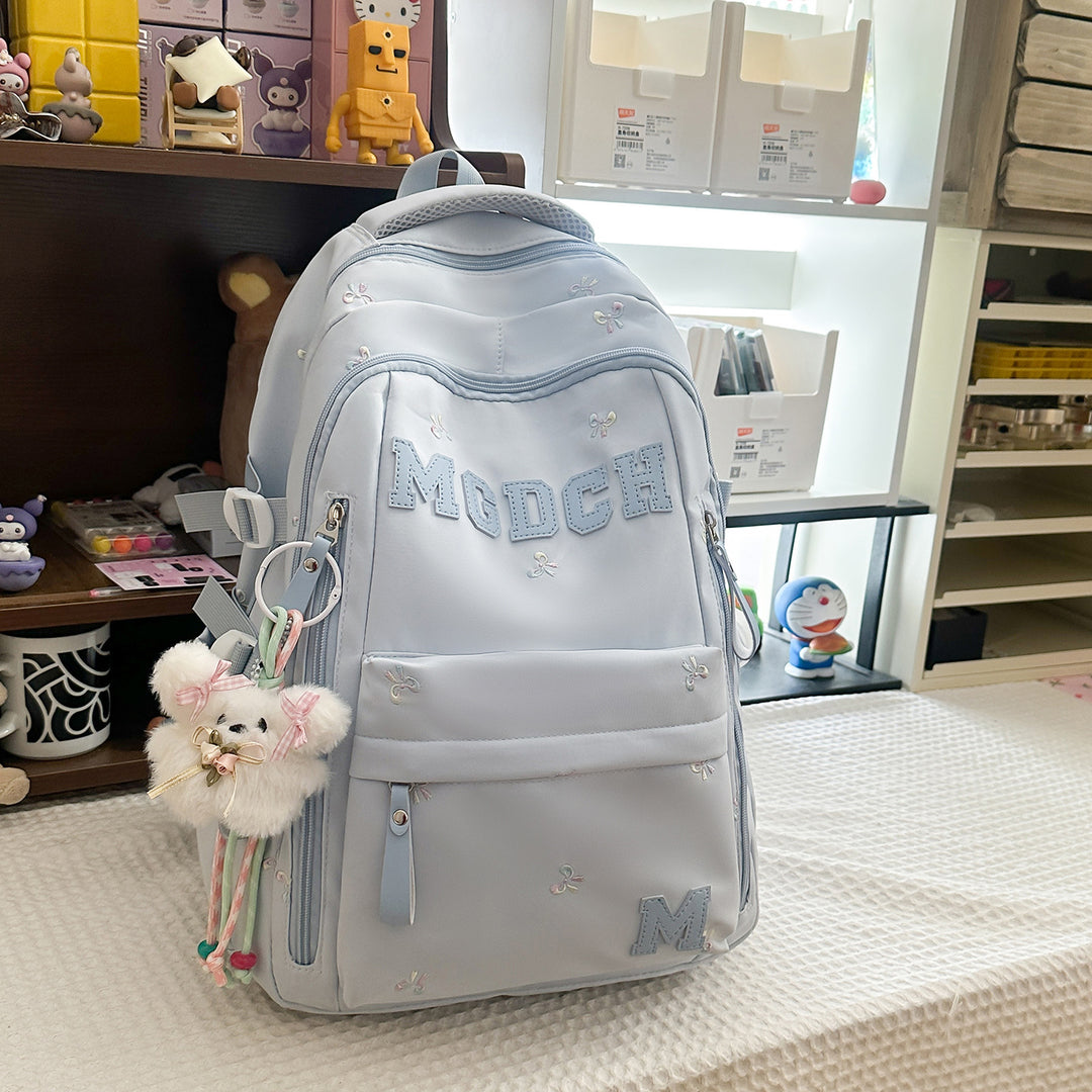 Embroidered Floral Printed Backpack Kalsten