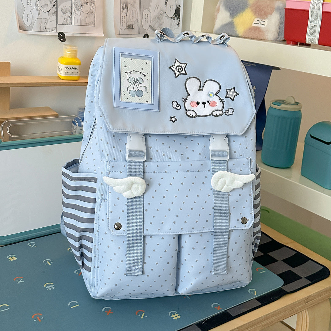 Cute Character Print Backpack Kalsten