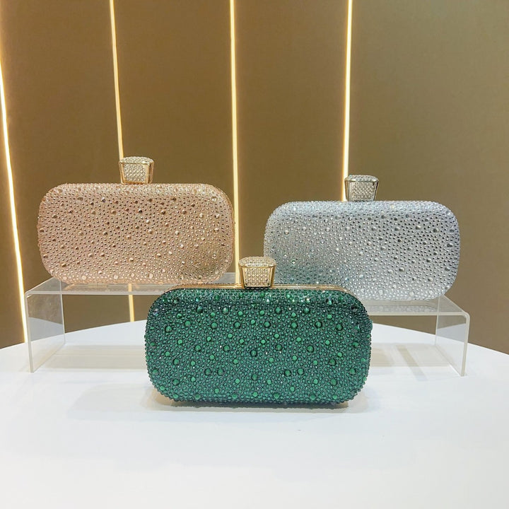 Crystal-Studded Clutch Purse