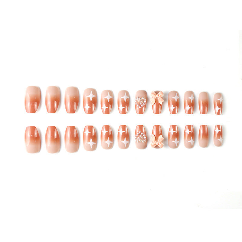 Elegant Decorative Press-On Nail Set