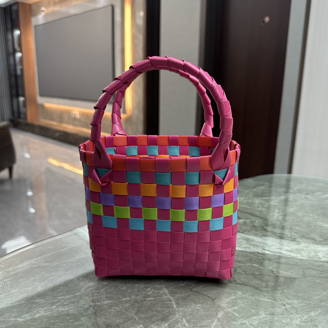 Playful and Colorful Basket Bag Kalsten