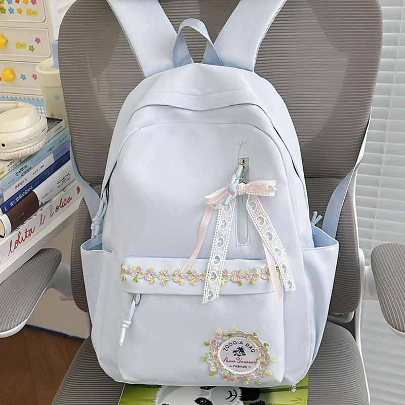 Embroidered Floral Backpack Kalsten