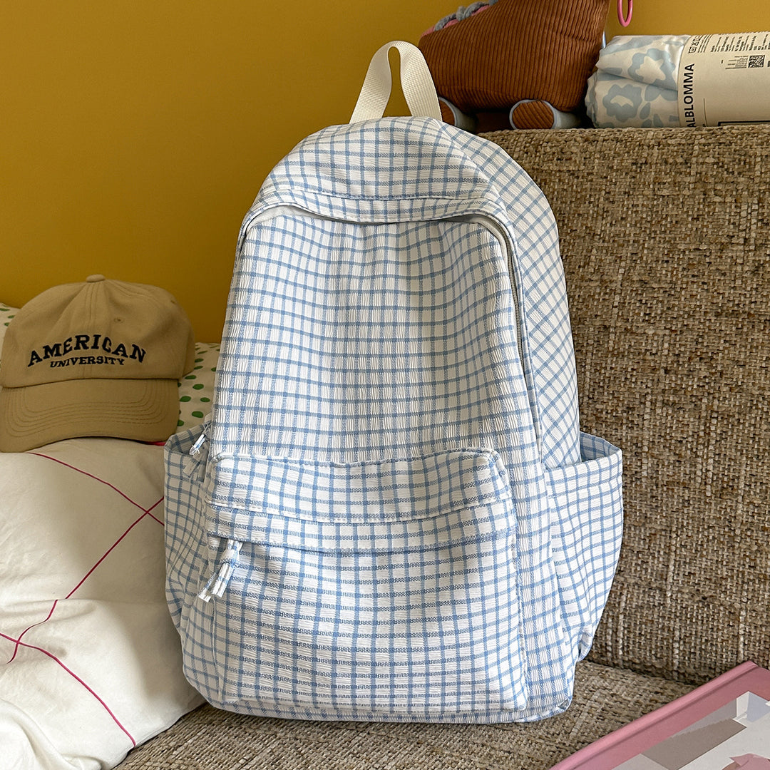 Textured Patterned Casual Backpack Kalsten
