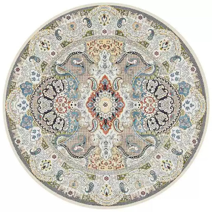 Round Vintage Area Rug