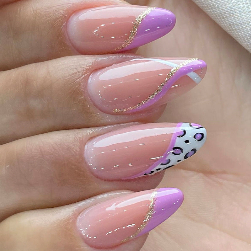 Glamorous Glittery Stiletto Press-On Nails Kalsten