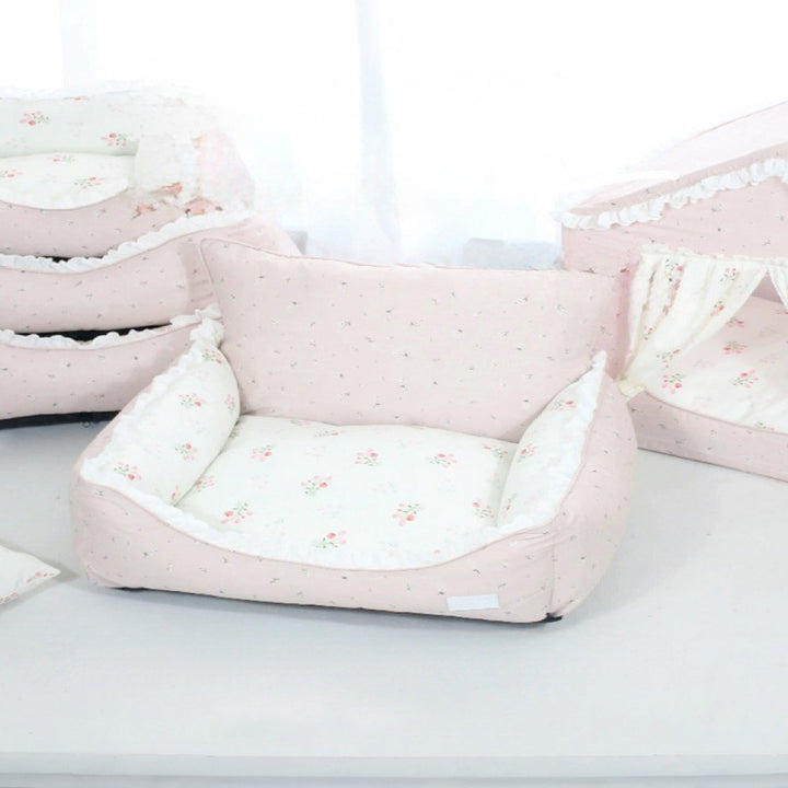 Floral Patterned Dog Bed