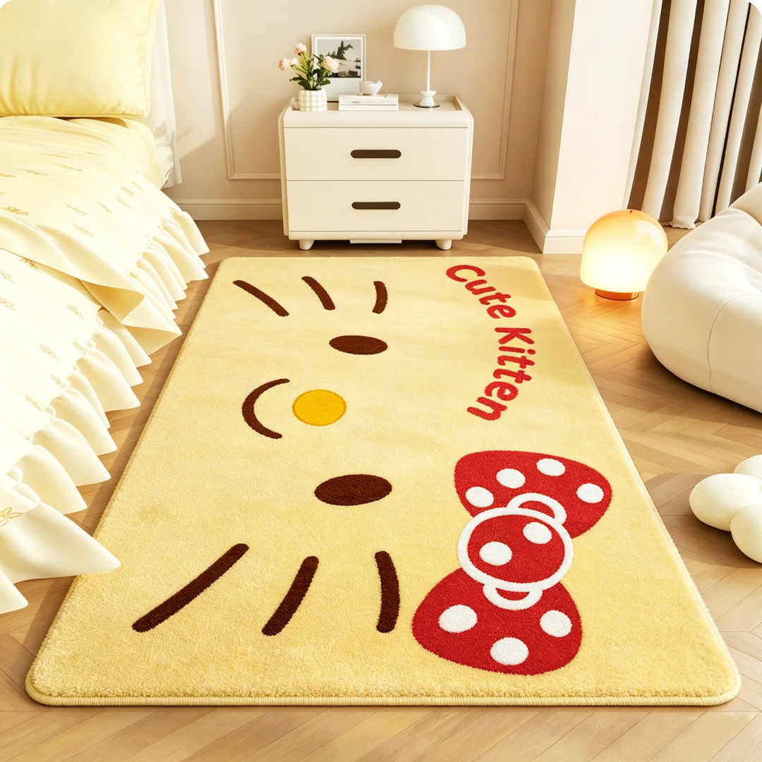 Cute Cartoon Kitten Bath Mat