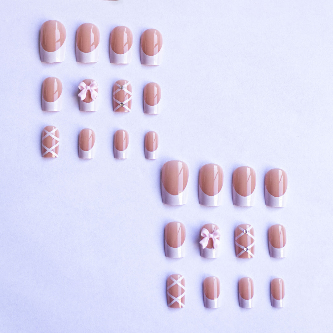 Decorative French Tip Nail Art