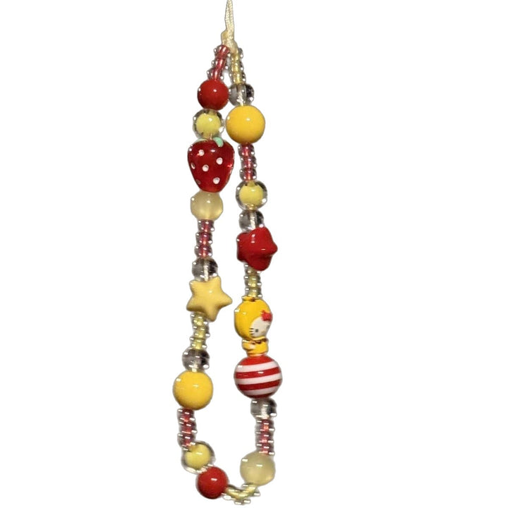 Creative Beaded Charm Phone Lanyard Kalsten