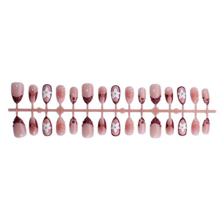 Elegant artificial nails with floral decor Kalsten